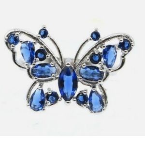 🦋 🦋 new tanzanite butterfly sterling silver ring